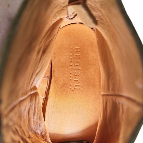 Bed Stu Cobbler Series Exeter Women's 10 Distressed Leather Harness Ankle Boots - Picture 7 of 14